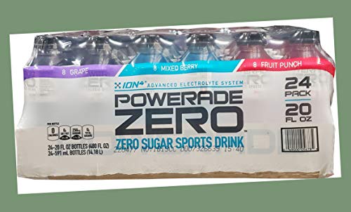 Powerade Zero Sports Drink Variety, 20 Ounce (24 Bottles)