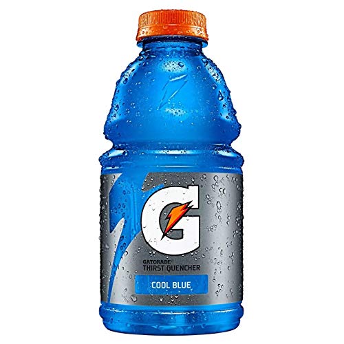 Gatorade Cool Blue, Blue, Thirst Quencher Sports Drink, 32oz Bottle (Pack of 8, Total of 256 Oz)