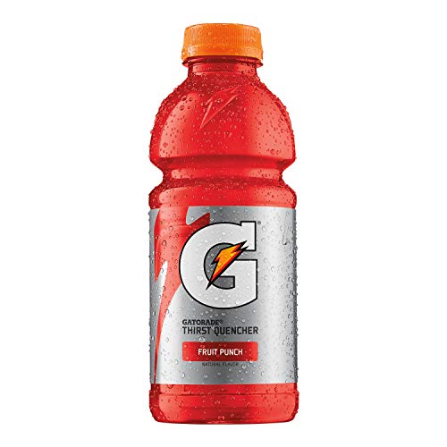 Gatorade Original Thirst Quencher, Fruit Punch, 20 oz, Pack of 24 Bottles