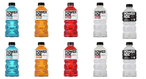 LUV BOX-Variety Zero Powerade Pack, 28oz, 10 Pack, White Cherry , Grape ,Fruit Punch ,Orange ,Mixed Berry