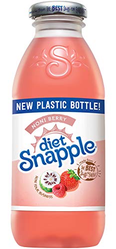 Diet Snapple Noni Berry, 16 fl oz (12 Plastic Bottles)