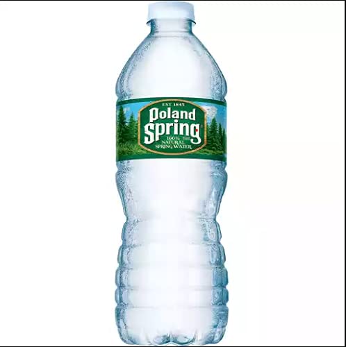 Poland Spring 100% Natural Spring Water, 16.9 oz Plastic Bottles (16.9 oz, 12 Pack)