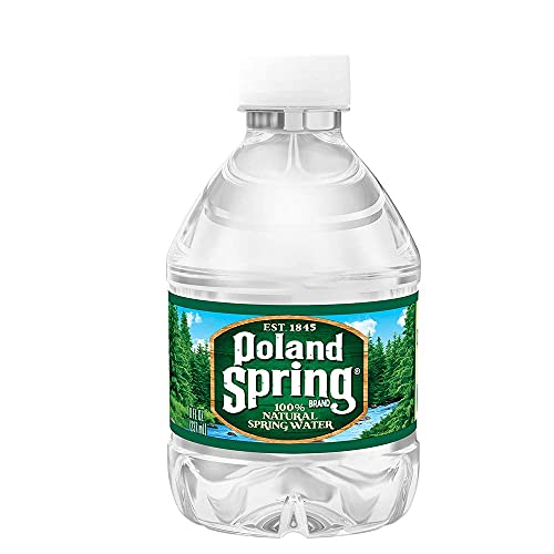 Poland Spring 100% Natural Spring Water, 8 oz Plastic Bottles (8 oz, 72 Pack)