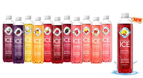 Sparkling ICE Sparkling Water | 12 Flavor Variety Pack (Sampler) - 17 Fl Oz Bottles, Naturally Flavored Sparkling Water with Antioxidants & Vitamins | Pack Of 12