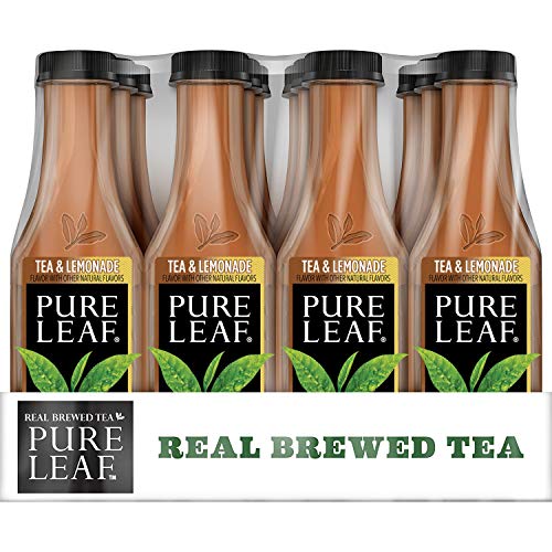 Pure Leaf Iced Tea, Tea and Lemonade, Real Brewed Black Tea, 18.5 Fl. Oz Bottles (Pack of 12)