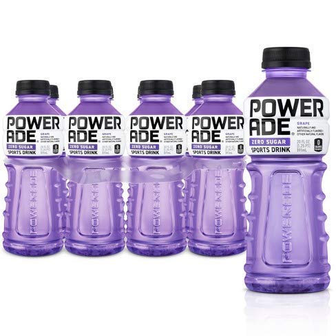 POWERADE Zero Grape, 20 fl oz, 8 Pack