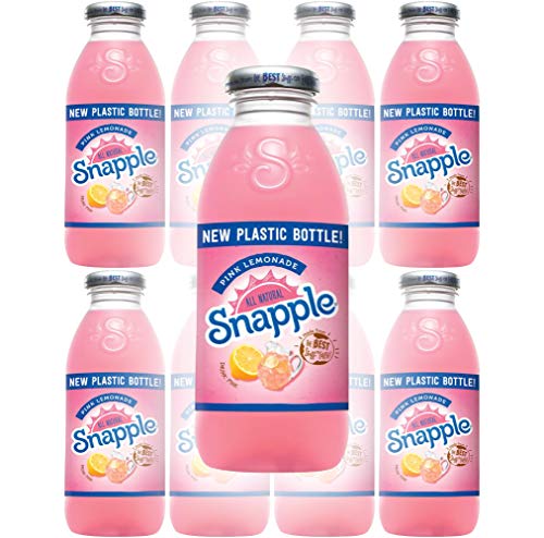 Snapple Pink Lemonade, All Natural, 16 Fl Oz (Pack of 8, Total of 128 Fl Oz)