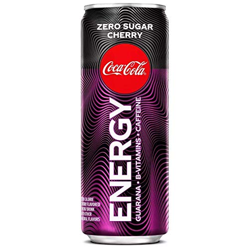 Coke Energy, Coke Zero Sugar, Cherry Coke Energy, Zero Sugar Cherry Coke Energy (Cherry Coke Energy Zero Sugar, 12 Cans)