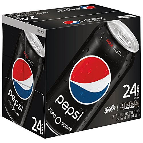 Pepsi MAX, Zero Calories (24 count, 12 oz each)