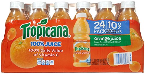 Tropicana 100% Orange Juice, 10 oz, 24 ct