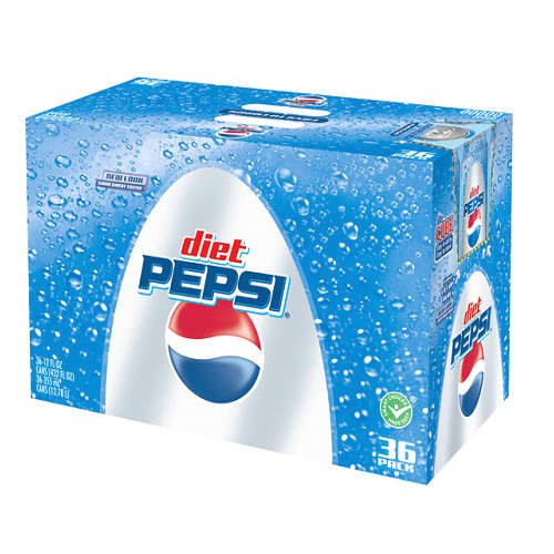 Diet Pepsi Cola - 3612 oz. cans (4 Pack)