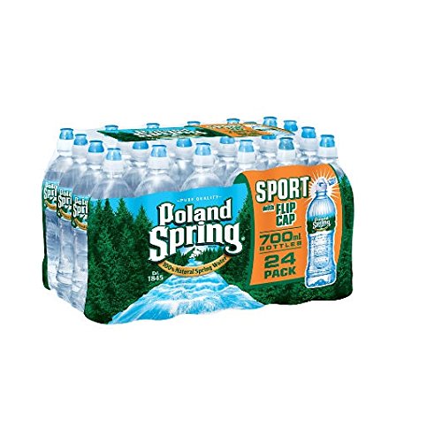 Poland Spring 100% Natural Spring Water, Sports Bottles 24 FL OZ