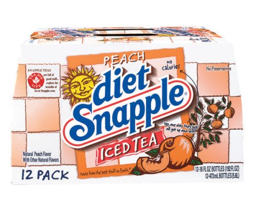 Snapple Diet Peach Tea 16 oz, 6 pk