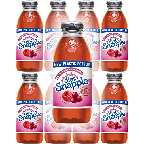 Snapple Diet Cranberry Raspberry, All Natural, 16 Fl Oz (Pack of 8, Total of 128 Fl Oz)