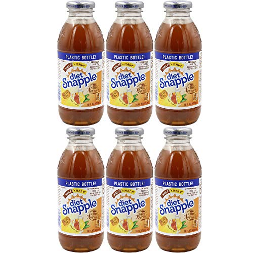 Snapple Diet Half and Half Iced Tea, 16oz Bottle (Pack of 6, Total of 96 Fl Oz)