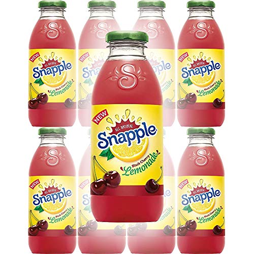 Snapple Black Cherry Lemonade, All Natural, 16 Fl Oz (Pack of 8, Total of 128 Fl Oz)