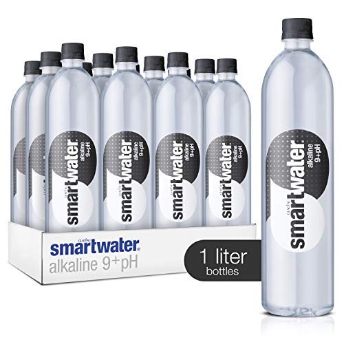 smartwater Alkaline 9+ph, 33.8 Fl Oz Bottles, Pack of 12