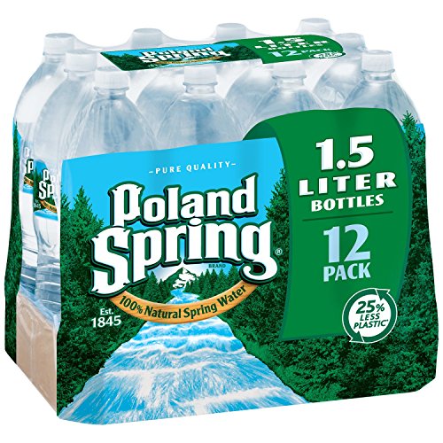 Poland Spring 100% Natural Spring Water (1.5 L bottles, 12 pk.)