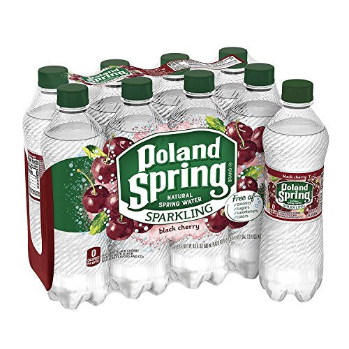 Poland Spring Sparkling Water Black Cherry 6 Pack - 16.9 FL OZ