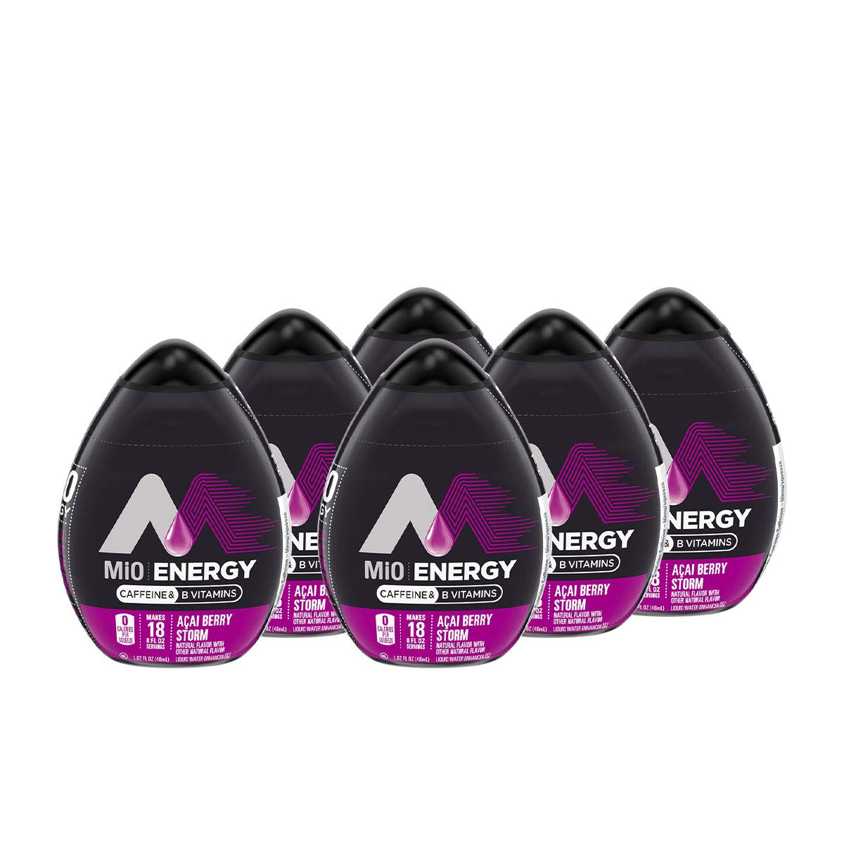 MIO Energy Liquid Enhancer Acai Berry Storm 1.62 Ounce (PACK - 6)