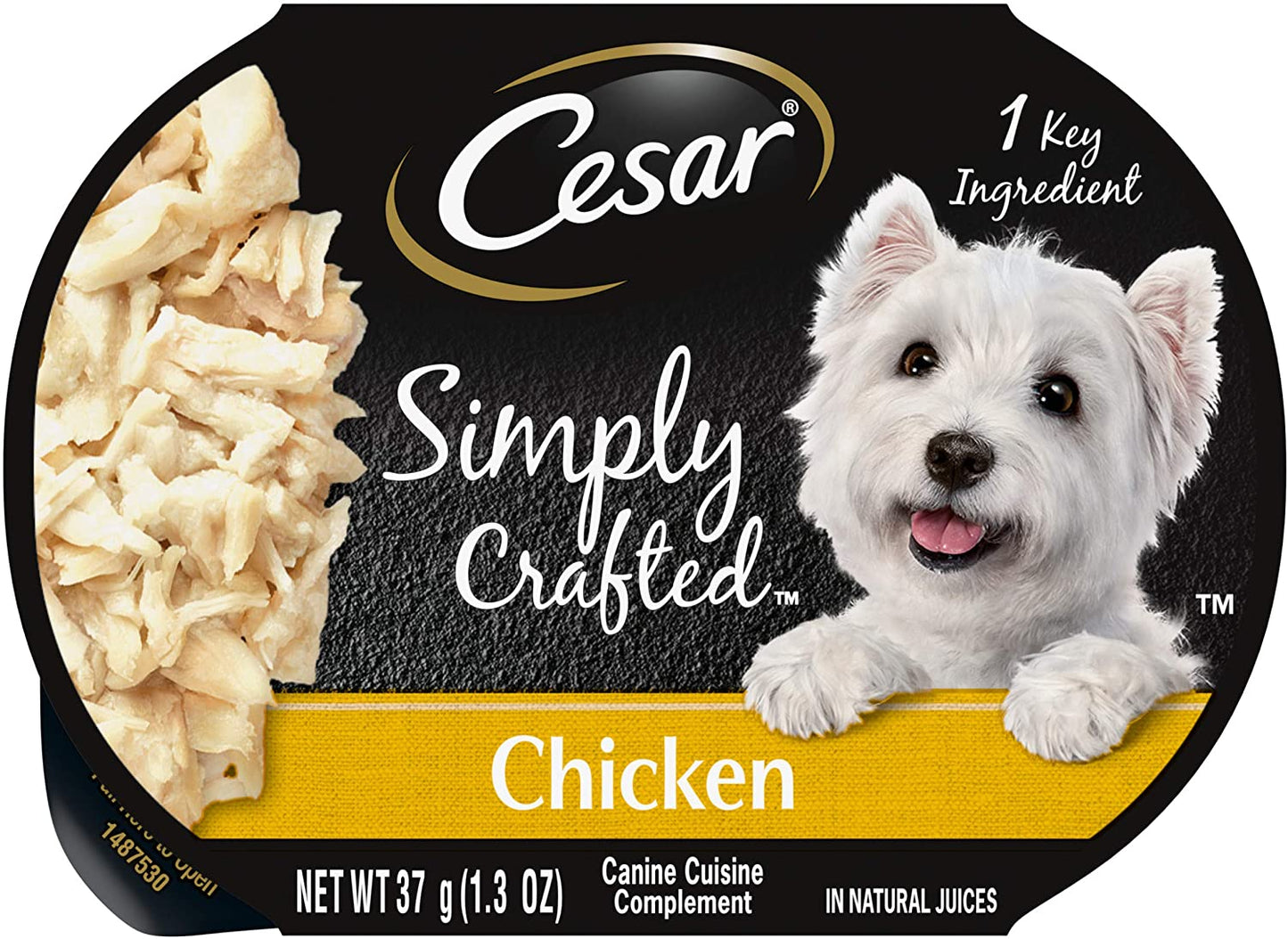 Cesar Simply Crafted Meal Topper Wet Dog Food, Pack of 10