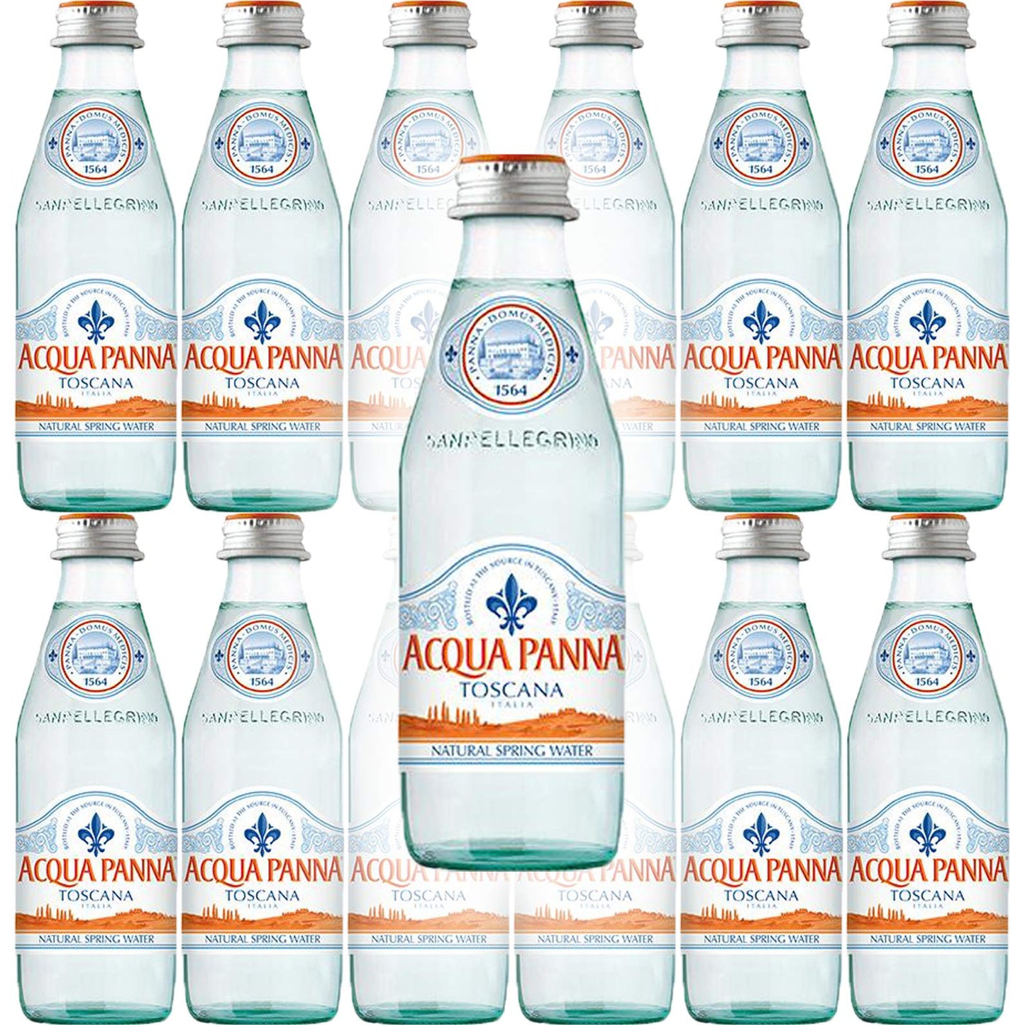 Acqua Panna Toscana Spring Water, 8.8oz Glass Bottle (Pack of 12, Total of 105.6 Oz)