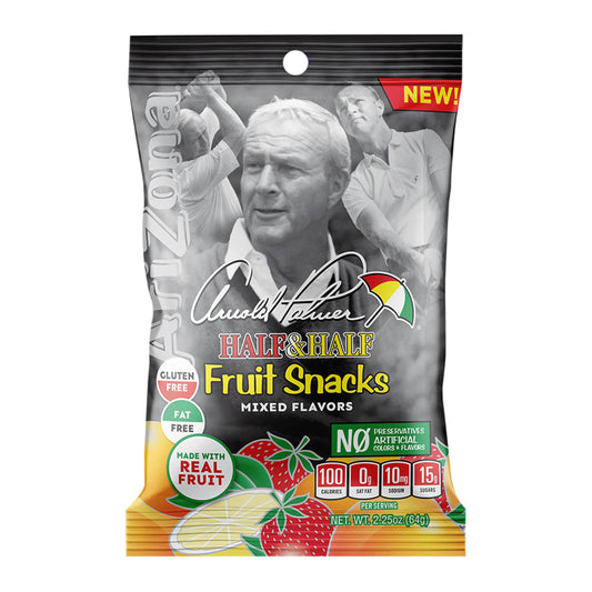 AriZona Fruit Snacks, Arnold Palmer Gluten Free Gummy Chews, 2.25 Ounce Individual Single Serve Bags (Pack of 24) Arnold Palmer 2.25 Ounce (Pack of 24)